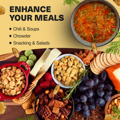 Wicked Mix Wicked Minis garlic parmesan crackers deliver bold savory crunch.