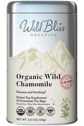 Wild Bliss chamomile tea cup for a calming post-work ritual