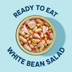 Wild Planet tuna salad contains beans, carrots, peppers, and olives for a hearty bite