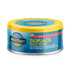 Wild Planet pull-tab tuna can for easy opening and on-the-go meals.
