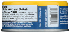 Wild Planet Skipjack Light Tuna can close-up highlighting sturdy packaging for pantry prep