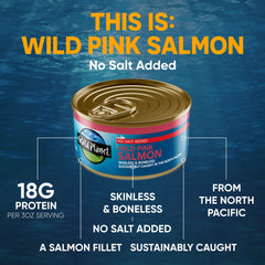 Wild Planet Wild Pink Salmon fresh filets, premium texture and flavor.