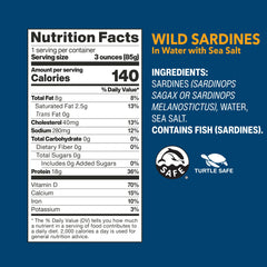 Close-up of Wild Planet sardines shows firm texture and rich flavor.