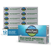 Wild Planet Wild White Anchovies in a can, ideal for quick salads