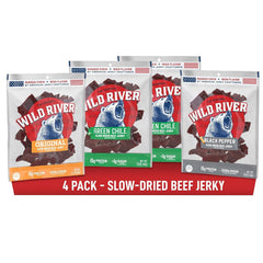 Wild River Beef Jerky Variety Pack – front view for on-the-go adventures.
