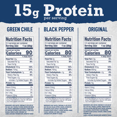 Wild River Green Chile jerky bag close-up suitable for outdoor snacking.