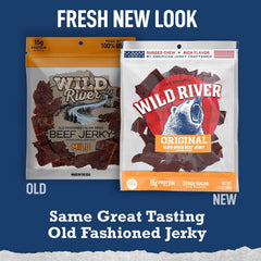 Wild River protein jerky snack for lunches, convenient and portable.