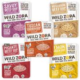 Wild Zora Tuscan Chicken Soup cup with veggies, ideal for a quick, comforting meal.