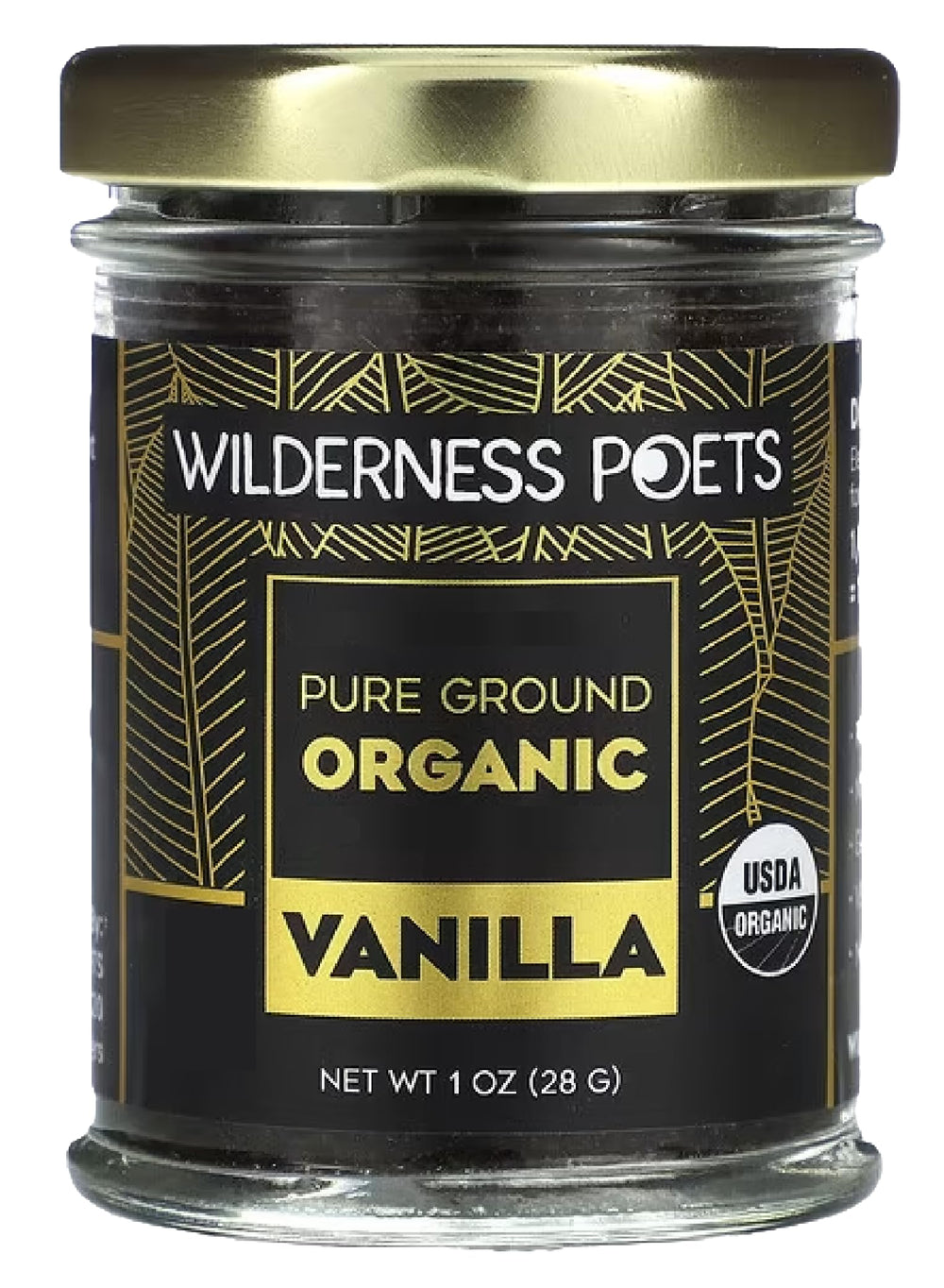 Wilderness Poets Pure Vanilla Powder Tahitian variety, rich aroma for desserts.