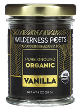 Wilderness Poets Pure Vanilla Powder Tahitian variety, rich aroma for desserts.
