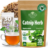 Wildfield Herbs Catnip Tea 30 Bags box, convenient daily herbal tea for everyday use.