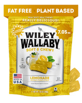 Wiley Wallaby lemonade licorice twists with soft texture and fruity flavor