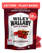 Wiley Wallaby cinnamon licorice twists offer a soft, chewy bite for snack time