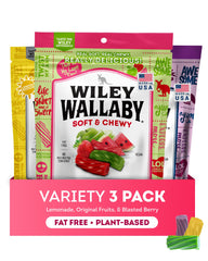 Wiley Wallaby Lemonade licorice chunks offer a refreshing fruity chew.