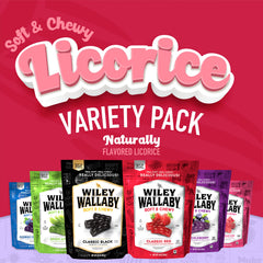 Wiley Wallaby soft chewy licorice delivers a smooth bite for daily indulgence.