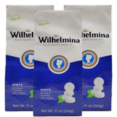 Wilhelmina Mints 3-pack bags for on-the-go freshness.