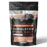 Willow and Everett Himalayan pink salt crystals close-up for premium seasoning.