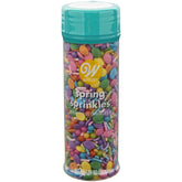 Wilton Bright Pastel Easter Egg Sprinkles decorating a festive cake.