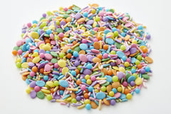 Wilton Bright Pastel Easter Egg Sprinkles add charm to Easter baskets.