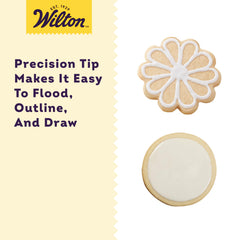 Dries hard finish for stackable, gift-ready decorated cookies.