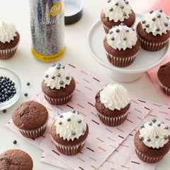 Wilton pearlized sugar for ice cream and treats adds subtle sparkle.