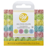 Wilton Gel Color Set pink bottle colors cake batter with vibrant result.