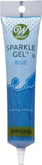 Wilton gel icing sparkle blue creates dotted cookie decorations
