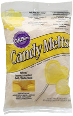 Wilton Yellow Candy Melts wafers for smooth melting and coating