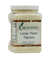 WinCrest Bulk Foods large pearl tapioca tub for classic tapioca pudding.