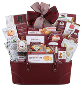 Wine Country Gift Baskets Premier Collection assorted treats display, ideal for celebrations