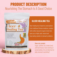 Herbal blend close-up highlights wild-crafted herbs for digestive support