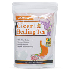 Wins Town Ulcer Healing Tea packaging shows natural herb blend for daily digestion support