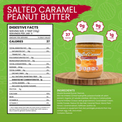 WiO SmartFoods Peanut Butter Salted Caramel spread texture emphasizing creaminess and low-carb appeal