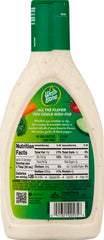 Close-up pour of Wish-Bone Ranch Dressing highlights creamy texture for dressings.