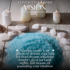 Witches & Wiccan blue sea salt aids divination and ritual work.