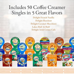 Wolgo Half and Half flavor single creamer for smooth, creamy coffee on the go