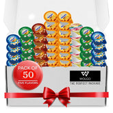 Wolgo Coffee Creamer Singles Variety Pack front view ideal for home or office stations