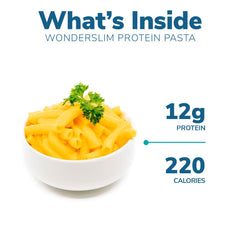WonderSlim Protein Pasta ready-to-cook image demonstrating fast preparation for a light meal.