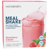 WonderSlim meal replacement shake strawberry cream cup for convenient on-the-go nutrition