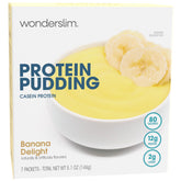 WonderSlim Banana Delight packaging highlighting gluten-free option for guilt-free snacking.