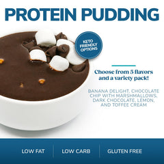 Prepared WonderSlim Protein Pudding Mix cup illustrating quick protein-rich snack.