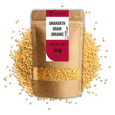 WOODCHA Amaranth grain in a scoop ready for versatile breakfasts