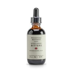 Woodford Reserve spiced cherry bitters bottle highlighting cherry and spice notes