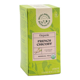 Worldwide Botanicals French chicory tea pack—caffeine-free evening beverage.