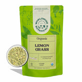 Worldwide Botanicals Lemongrass Leaves pack preserves aroma in a resealable bag.
