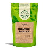 Worldwide Botanicals Orzo barley coffee-alternative brewing in a mug.