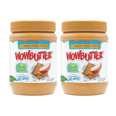 Wowbutter natural peanut-free creamy spread in a 4.4lb jar, ideal for nut-free lunches.