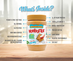 WOWBUTTER non GMO seal on label indicating natural ingredients