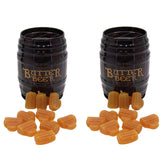 Wowser Butterbeer chewy candy in barrel tin, two 1.5 oz tins, ideal Potterhead gift.