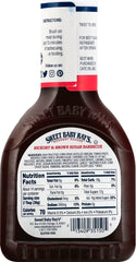 WPARHUS Sweet Baby Ray's label close-up highlights premium barbecue sauce.
